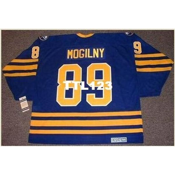 

mens #89 alexander mogilny buffalo sabres 1992 ccm vintage retro away hockey jersey or custom any name or number retro jersey, Black
