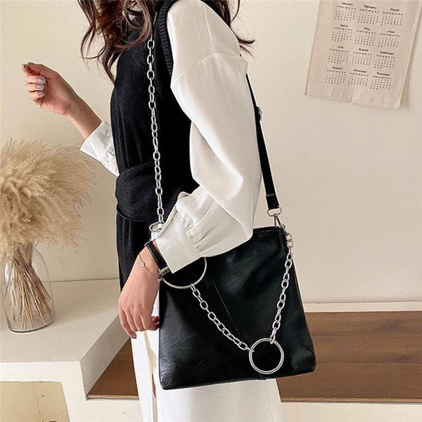 

cross body women's pu leather handbag ladies large designer big tote bags for women 2021 luxury chain shoulder bag handbags bolsos muje