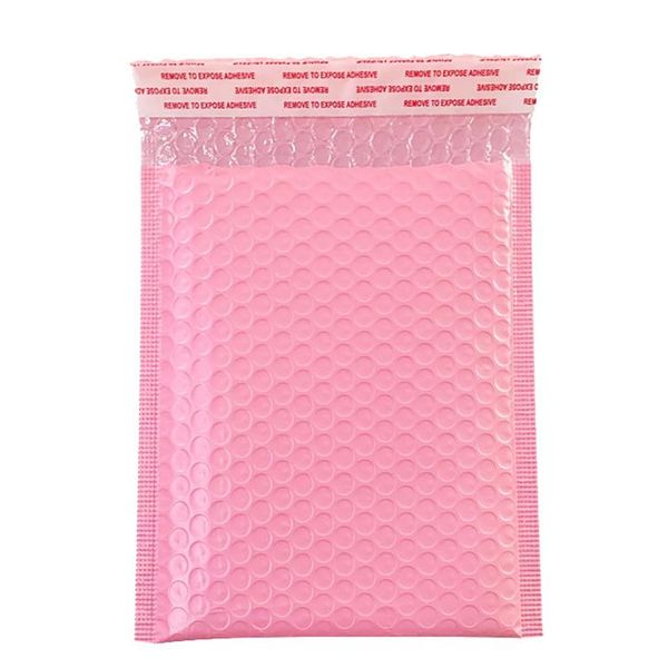 

50pcs poly bubble envelope pink mail packaging bags envelopes lined poly mailer self seal pink internet shipping bags ma wmtunk