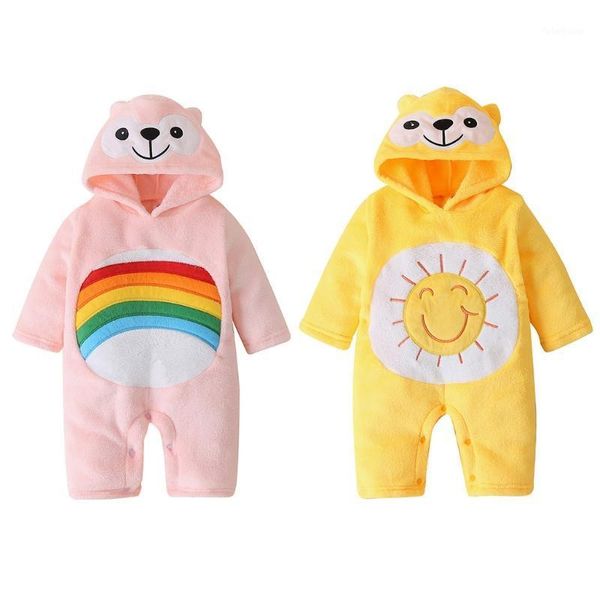 

baby hoodie romper climbing clothes infant boys girls long sleeve jumpsuits autumn winter newborn warm plush outfits1, White