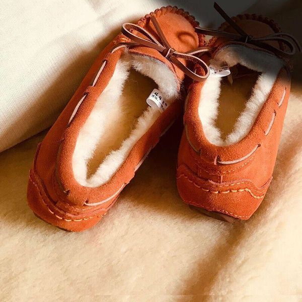 

woman dress shoes designer genuine soft leather ladies bow shoes luxury letter classic woman sheepskin flat boat shoes large size us11 35-43, Black