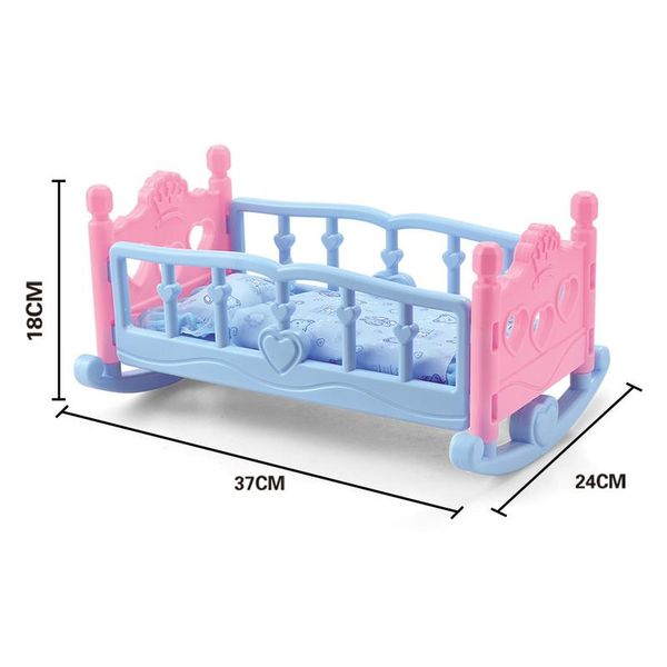 

rocking cradle crib bedding set baby doll furniture toys for mellchan dolls rockin wmtxlv