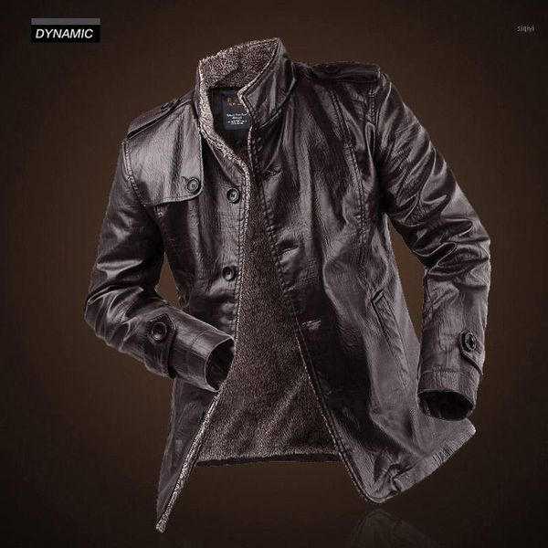 

men jacket thickening coat long section fashion coat jaqueta masculina brand casual fit overcoat m-8xl1, Black