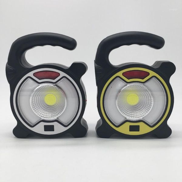 

portable lanterns 5w cob led floodlight lantern outdoor waterproof 4-mode emergency spotlight lamp for camping hiking tent light1