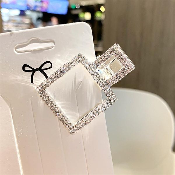 

f192 simple shiny crystal rhinestones hairpins barrettes snowflake heart shaped hair clips hairstyle styling women hair jewelry swy sqcruo, Slivery;golden