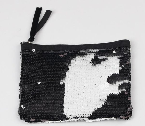 

women reversible sequins mermaid glitter handbag evening clutch bag wallet purse makeup bags storage coin 8 color 7 nelxx
