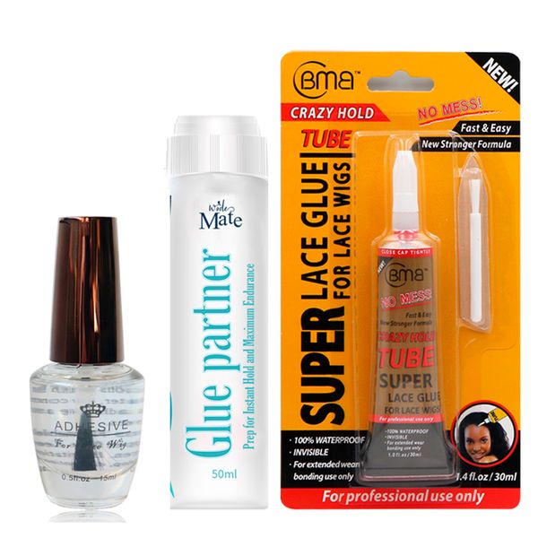 

lace wig skin protector primer and lace wig glue 1 bottle 1.3 oz 38 ml super adhesive glue wig bonding glue