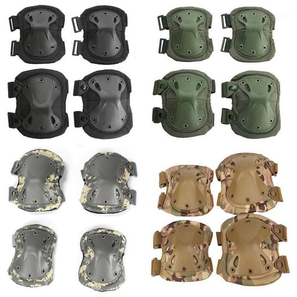 

tactical elbow knee pads army paintball combat kneepads hunting protective accessories safety support supplies1, Black;gray