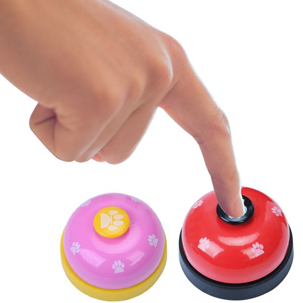

iron plastic pets trainer supplies phonation footprint cats dogs bell ringer print colorful catsupplie 3hha m2