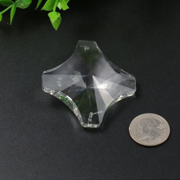 

60mm faceted crystal pendants chandelier connector 2 holes glass suncatcher lamp prism part diy home decoration accessories h bbyjiw