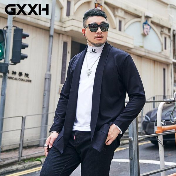 

drape cardigan men jacket winter coat plus size clothing windbreaker big male fashion streetwear outerwear xxxxl 4xl 5xl 6xl 7xl1, Black;brown