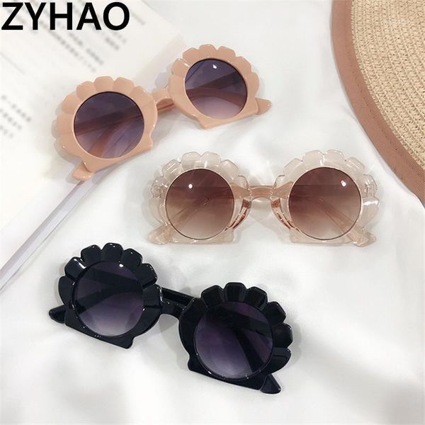 

2020 shell children sunglasses kids retro brand irregular sunglasses child cartoon cute sun glasses uv400 glasses girls boys1, White;black