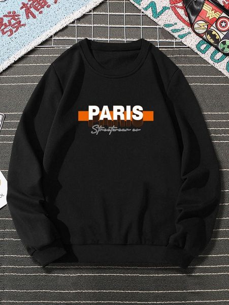 

men letter graphic pullover d0jp#, Black