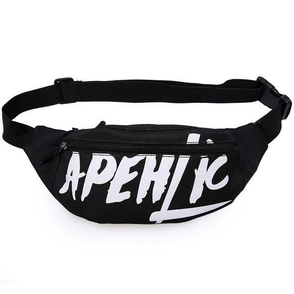

canvas men women's waist bags hiking wallet hip-hop bag travel mobile phone pouch fanny pack waist money belt zip bum bag