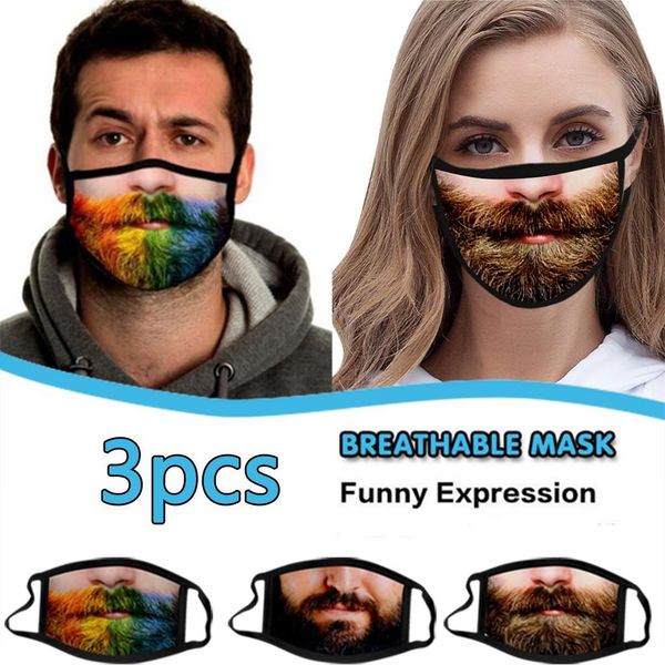 

3pcs mascaras для зародышей защитить забавные выражения хэллоуин косплей маска маски маски для маски funca funca mascarilla для лица sqckjy