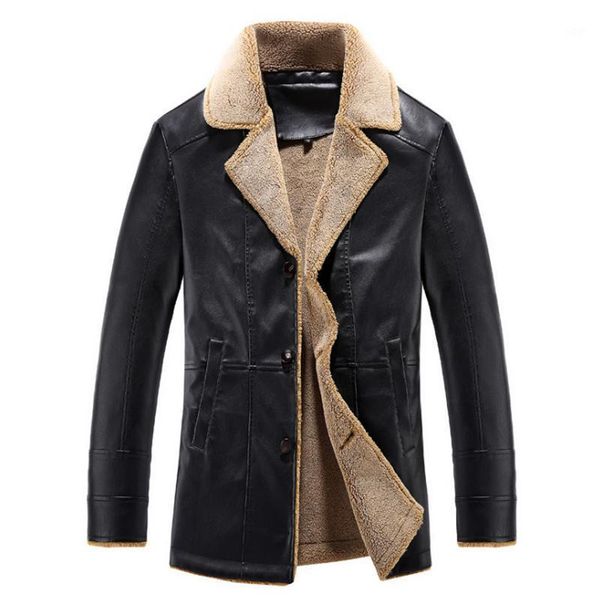 

leather jacket men soft pu leather jacket male business casual coats man jaqueta masculinas inverno couro plus size xxxl 4xl1, Black