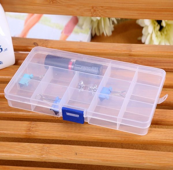 

storage clear 15 box small compartment plastic for jewelry earrings toys container ing