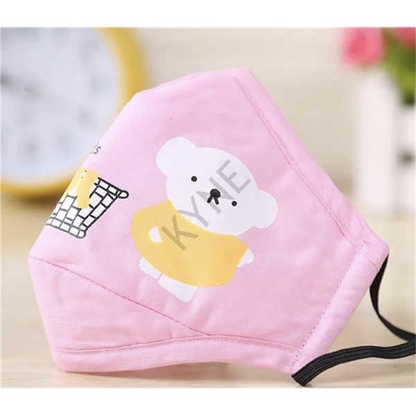 

uc6teu 50pcs dhl kids cute cartoon cotton cloth pm2.5 washable anti-haze face anti-dust mask colorful non-woven fabric children cl n