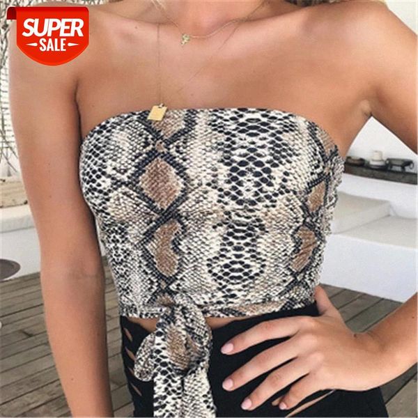 

casual streetwear ladies' basic clothes women bandeau snake bandage vest strapless bra tube crop 2 colors short tanks #qs03, White