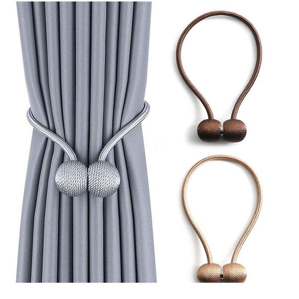 

curtain magnetic balls pearl modern simple tie backs rope new decorative hooks holder tieback living room accessorie sqcptg