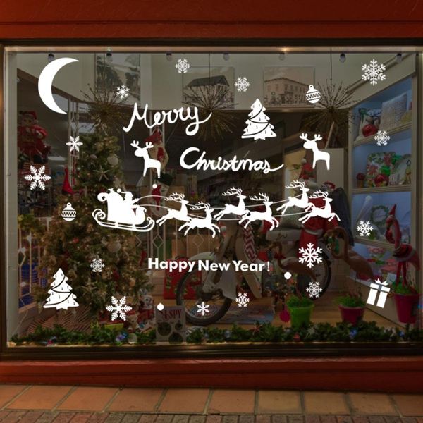 

рождество снежинка электростатические наклейки window переводные картинки съемная бытовые наклейки наклейки на стены украшения новый год обо