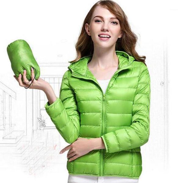 

women's down jackets and coats 2020 new fashion female hooded parkas white duck down 3xl plus size warm outerwear qh09671, Black