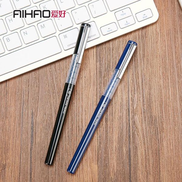 

12pcs aihao gel pen signing pen 47630 gel 0.5mm carbon wholesale
