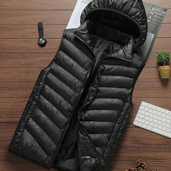 

90% duck down new fashion winter woman coats sleeveless jacket male casual plus size1, Black;brown