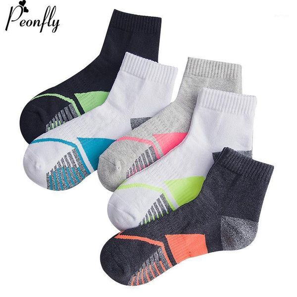 

peonfly colorful stripe stitching hip hop man dress socks fashion white casual ventilation cotton short socks autumn winter1, Black