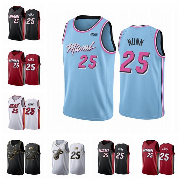 

miami heat men kendrick nunn 2020 city nba finals bound statement red basketball jersey, Black
