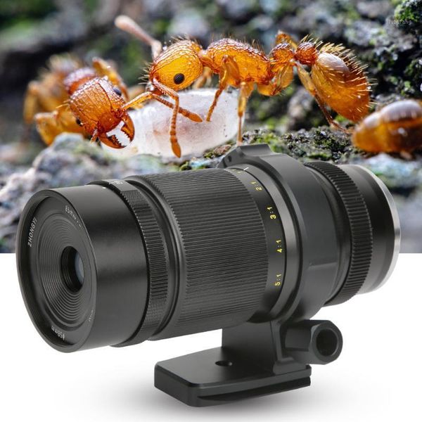 

zhongyi 85mm f2.8 black aluminum alloy 1x-5x large aperture manual focusing super macro lens for nikon f mount camera1