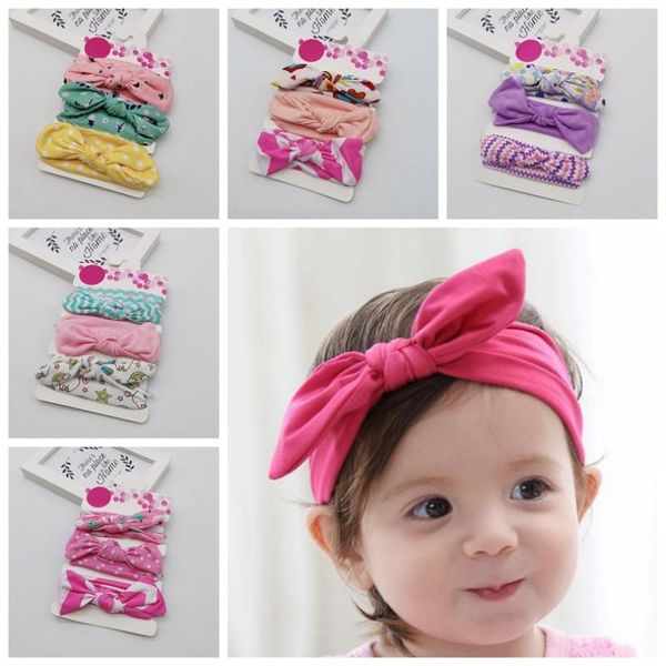 

baby girl hairband scarf elastic hair rope for women hair bow ties scrunchies bands flower print ribbon hairbands, Slivery;white