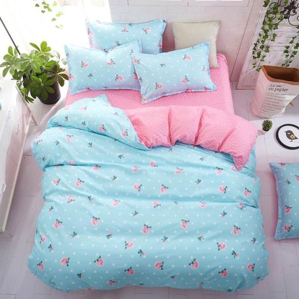 

papa&mima bedding set floral cartoon linens (pillowcase sheet duvet cover)1