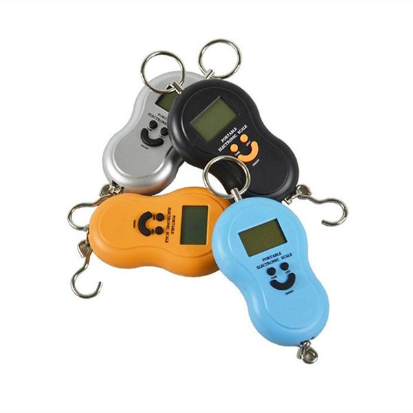 

50kg x 10g mini digital scale for fishing luggage travel weighting steelyard hanging electronic hook scale kitchen weight tool d 69 j2