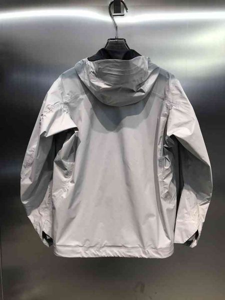 

2022aw arc men's jacket goretex bird d lt diagonal zipper hard shell stormsuitfull waterproof fashion brand coat, Black;brown