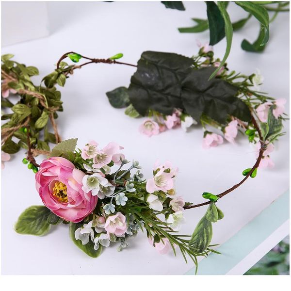 

women girl hair accessories headband festival bohemian flower crown wreath decoration for the hair wedding party bride qylrbl