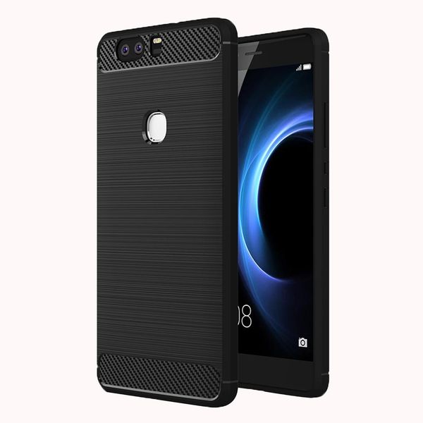 

for huawei honor v8 brushed texture fiber tpu rugged armor protective case