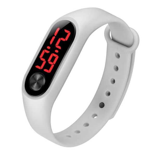 

new watches ladies men 's fashion bracelets bracelets sports electronic watches silicone electronic watches sports bracelets, Silver