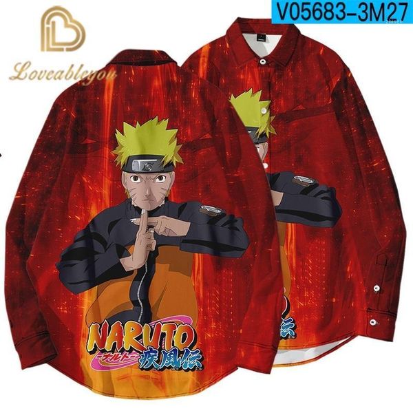 

2020 new japanese anime naruto uchiha sasuke itachi spring 3d long sleeve shirt men women cool harajuku clothes1, White;black