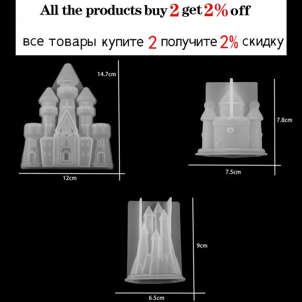 

3 styles castle epoxy resin molds villa christmas house for diy resin epoxy casting mold sile jewelry crafts making tool wmtoil