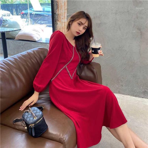 

light red skirt to show thin goddess of restoring ancient ways collect waist aristocratic temperament of french luxury dress1, Black;gray