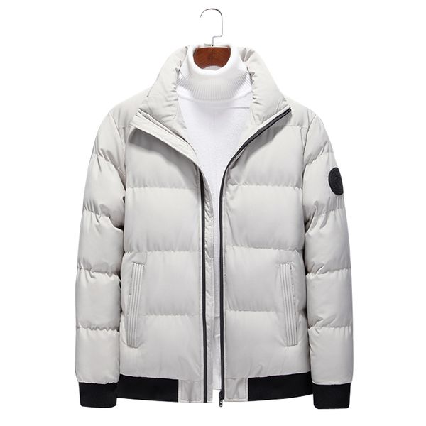

the white in men's 35 father winter down coat 30 to 40 years old, Black;brown