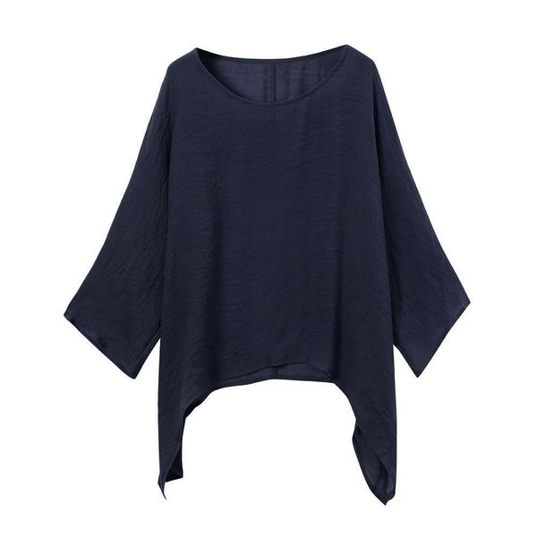 

womens casual plus size loose cotton linen solid color blouse linen o neck short sleeve blusa verano mujer c20, White