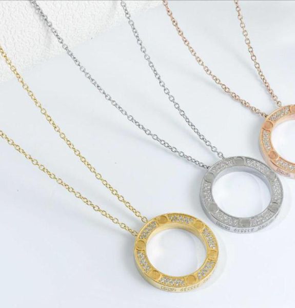 

fashion gift box wedding engagement necklace lovers party jewelry women lady bride with round and mans for diamond for wmtei bdesybag, Silver