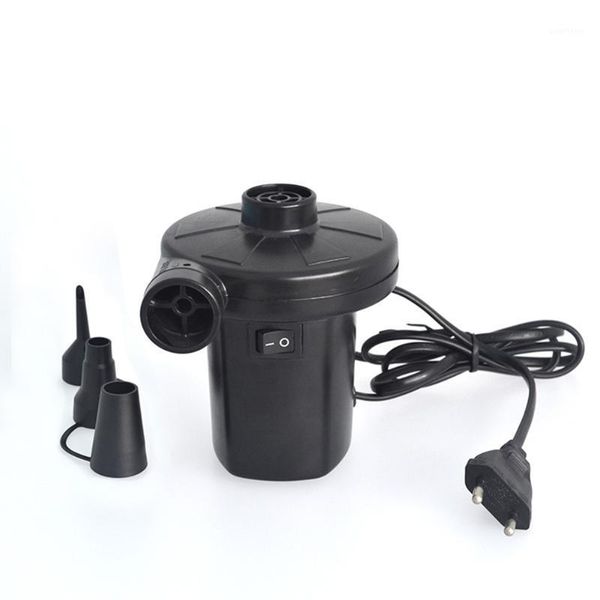 

new ac 220v electric air pump for air bed boats dolls inflatable bag mattress with 3 nozzles eu plug power tool sets hr1