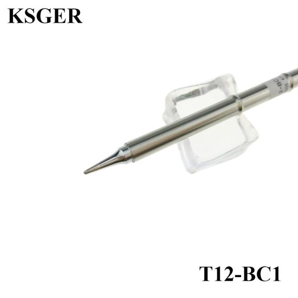 

hand & power tool accessories welding t12 tip t12-bc1 electronic soldering tips 220v shape for fx951 station fm2028 handle solder iron