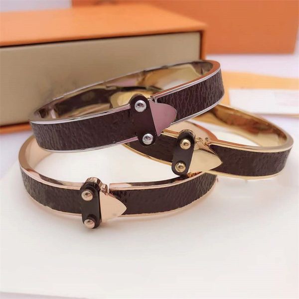 

friendship bracelets gold bangles design mens womens silver rose titanium steel jewelry printing charm cuff bracelet couple love you more br, Black