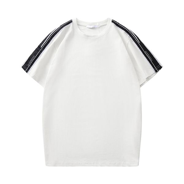 

new fashion casual men's fashion designer printed t-shirt short-sleeved designer men's fashion loose streetwear t-shirt s-2xl, White;black