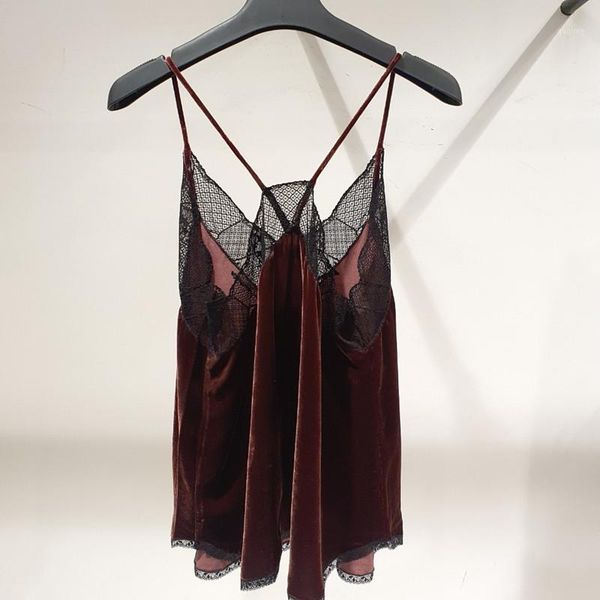 

women lace stitching sling silk 2020 new camis1, White