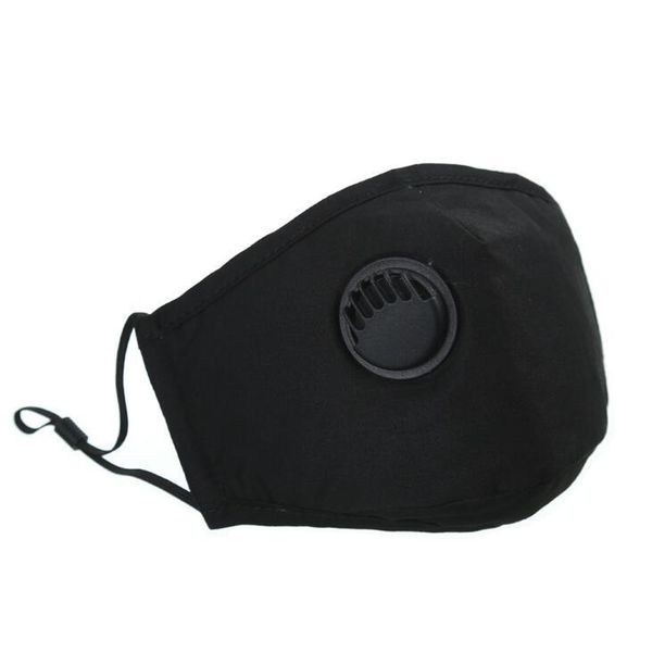 

factory cotton 7colors masks reusable face fashion with breath valve pm2.5 mouth mask anti-dust fabric washable m 2a5evt